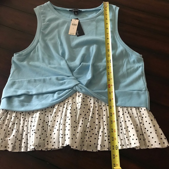 NWT. Anthropologie Layered Hem Flounced Top - Picture 7 of 9